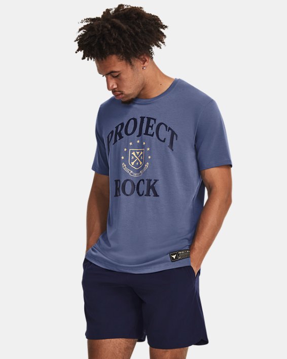 Men's Project Rock ST Short Sleeve in Blue image number 0